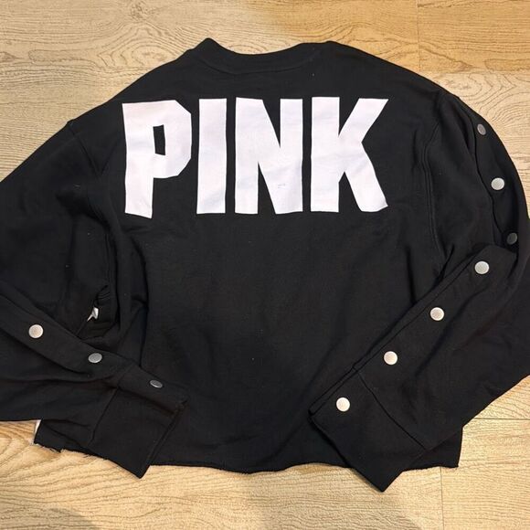 Pink long sleeve snap button sweater size medium - Picture 1 of 8